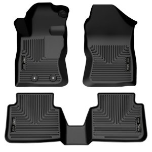 Subaru XV Crosstrek Floor Mats - Front + Rear - Husky Liners - Weatherbeater - Black - `24-`27 Subaru XV Crosstrek Floor Mats - Front + Rear - Husky Liners - Weatherbeater - Black - `24-`27